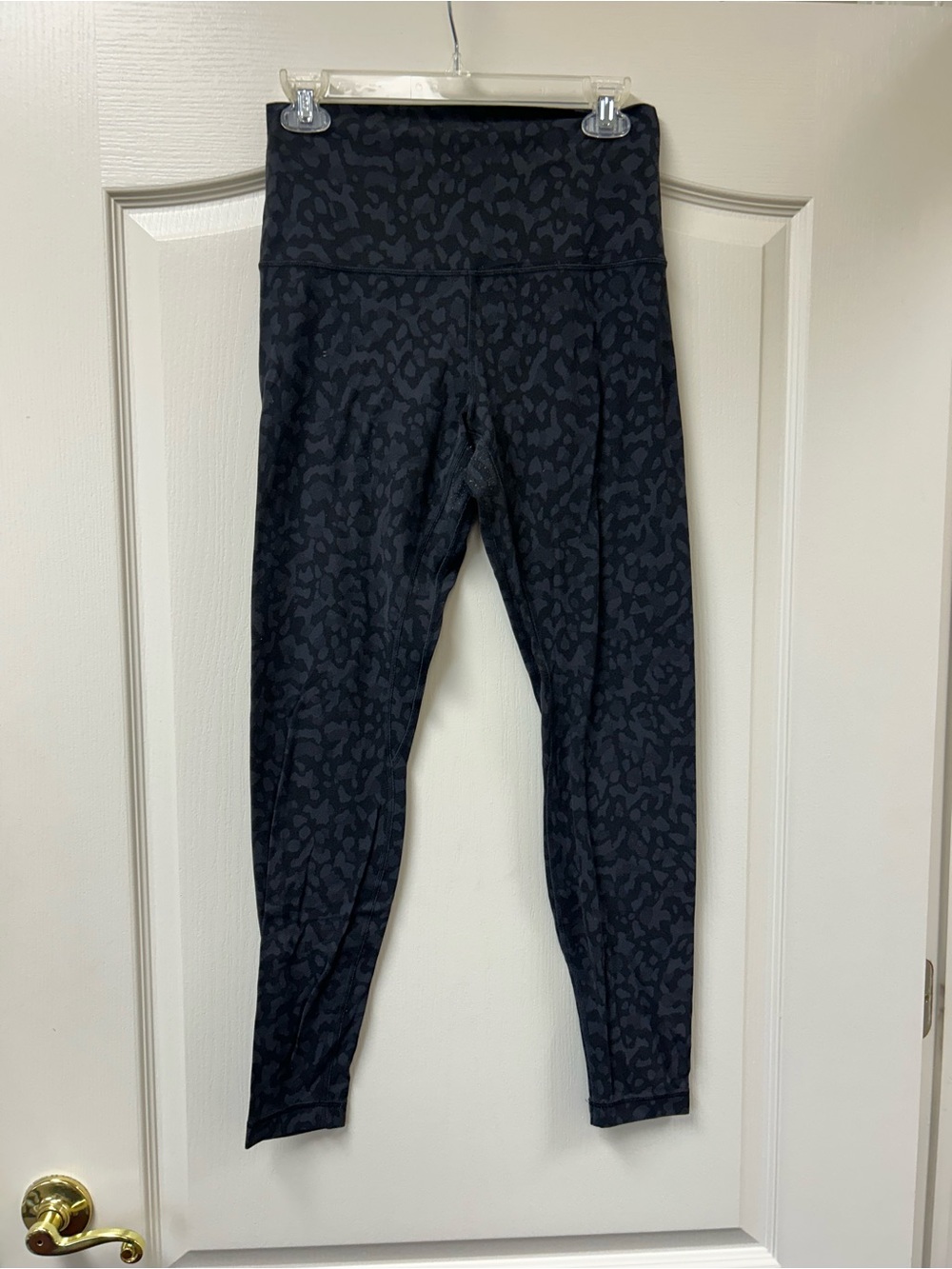 lululemon athletica Black Charcoal Animal-Print High-Rise Leggings